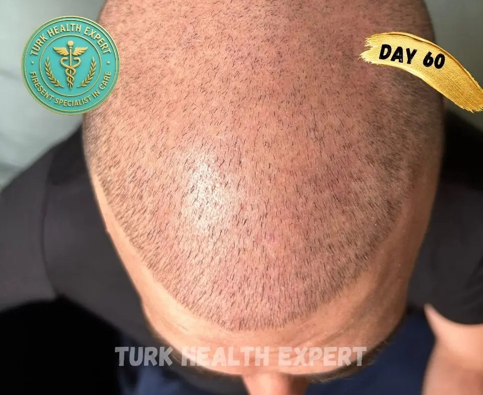 FUE Turquía día 7 — zona receptora costras normales