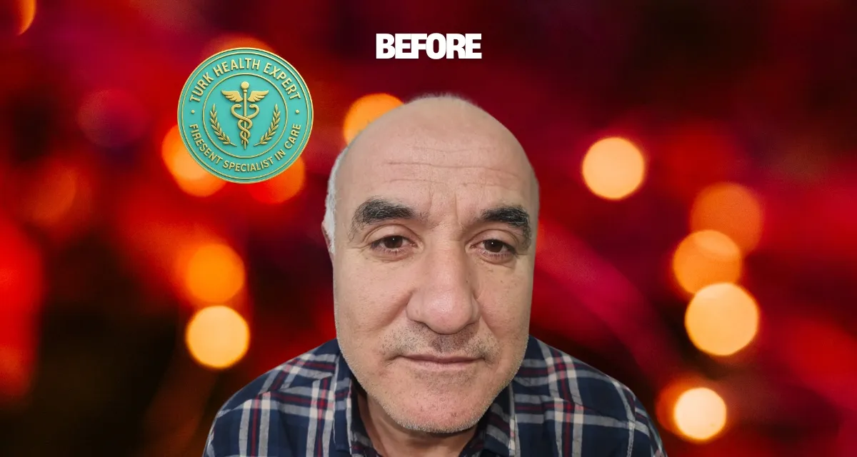 Avant DHI sans rasage Istanbul — Bekir 60 ans Bruxelles, alopécie