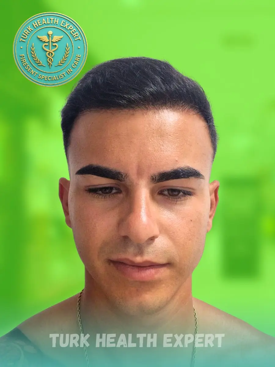 Adrien L. après greffe cheveux Turquie — résultat 14 mois FUE Saphir