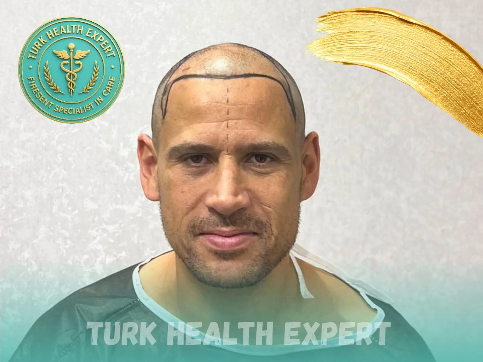 Before hair transplant — Norwood 4, DHI Gold, Turk Health Expert Istanbul